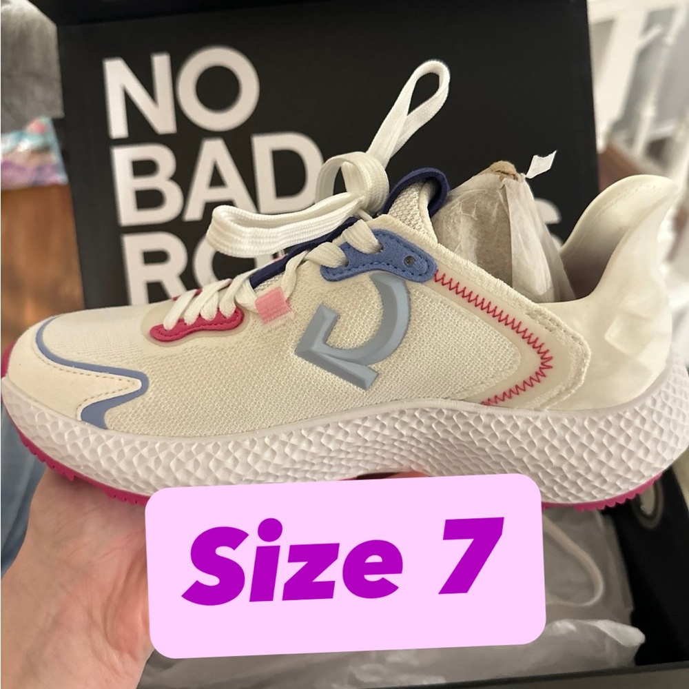 G/FORE White and Pink Athletic Shoes
